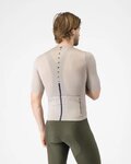CASTELLI Cycling short sleeve jersey - DRITTONE LOGO - beige