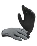IXS Cycling long-finger gloves - CARVE - grey/black
