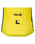 AGU Cycling short sleeve jersey - REPLICA VISMA | LEASE A BIKE 2024 - yellow/black