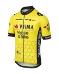 AGU Cycling short sleeve jersey - REPLICA VISMA | LEASE A BIKE 2024 - yellow/black