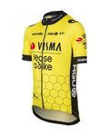 AGU Cycling short sleeve jersey - REPLICA VISMA | LEASE A BIKE K 2024 - yellow/black