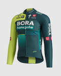 SPORTFUL Cycling winter long sleeve jersey - BORA 2024 - green/light green