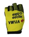 RAPIDGEAR Cycling fingerless gloves - VISMA TDF25 REPLICA GLOVES - yellow/black