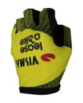 RAPIDGEAR Cycling fingerless gloves - VISMA TDF25 REPLICA GLOVES - yellow/black