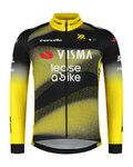 RAPIDGEAR Cycling summer long sleeve jersey - VISMA TDF25 REPLICA JERSEY - yellow/black