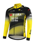 RAPIDGEAR Cycling summer long sleeve jersey - VISMA TDF25 REPLICA JERSEY - yellow/black