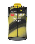 RAPIDGEAR Cycling gilet - VISMA TDF25 REPLICA WINDBODY - yellow/black