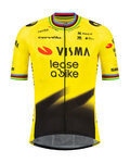 RAPIDGEAR Cycling short sleeve jersey - REPLICA VISMA 2026 FORMER WORLD CHAMPION - yellow/black