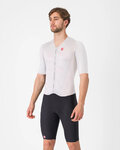 CASTELLI Cycling skinsuit - FREE SANREMO 3 - white/black