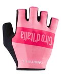 CASTELLI Cycling fingerless gloves - GIRO 3 - pink