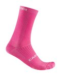 CASTELLI Cyclingclassic socks - GIRO LOGO 18 - pink