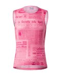 CASTELLI Cycling sleeve less t-shirt - GAZZETTA DELLO SPORT - pink