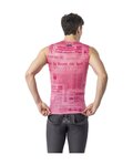CASTELLI Cycling sleeve less t-shirt - GAZZETTA DELLO SPORT - pink
