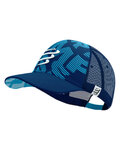 COMPRESSPORT Cycling hat - TRUCKER CAP - blue
