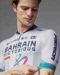 ALÉ Cycling short sleeve jersey - BAHRAIN VICTORIOUS 2025 - white/blue