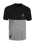 ROCDAY Cycling short sleeve jersey - DOUBLE V2 - black/grey