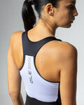 ALÉ Cycling skinsuit - PRAGMA COLOR BLOCK - white/black