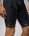 ALÉ Cycling bib shorts - STRADA 2.0 PR-E - black/yellow