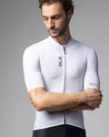 ALÉ Cycling short sleeve jersey - COLOR BLOCK PRAGMA - white