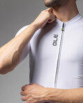 ALÉ Cycling short sleeve jersey - COLOR BLOCK PRAGMA - white