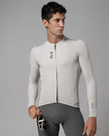 ALÉ Cycling summer long sleeve jersey - COLOR BLOCK PRAGMA - beige