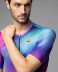 ALÉ Cycling short sleeve jersey - AURORA PR-E - pink/blue/turquoise