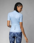 ALÉ Cycling short sleeve jersey - COLOR BLOCK PRAGMA - light blue