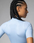 ALÉ Cycling short sleeve jersey - COLOR BLOCK PRAGMA - light blue