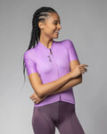 ALÉ Cycling short sleeve jersey - COLOR BLOCK PRAGMA - purple