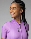 ALÉ Cycling short sleeve jersey - COLOR BLOCK PRAGMA - purple