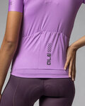 ALÉ Cycling short sleeve jersey - COLOR BLOCK PRAGMA - purple