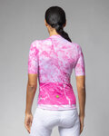 ALÉ Cycling short sleeve jersey - MARBLE PR-E - white/pink