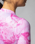 ALÉ Cycling short sleeve jersey - MARBLE PR-E - white/pink
