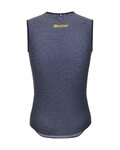 SANTINI Cycling sleeve less t-shirt - TDF MAILLOT JAUNE - blue