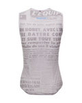 SANTINI Cycling sleeve less t-shirt - TDF MAILLOT JAUNE - M. VENTOUX - grey