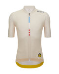 SANTINI Cycling short sleeve jersey - TDF MAILLOT JAUNE - M. VENTOUX - ivory