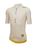 SANTINI Cycling short sleeve jersey - TDF MAILLOT JAUNE - M. VENTOUX - ivory