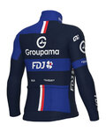 ALÉ Cycling thermal jacket - GROUPAMA FDJ 2025 WINTER - blue
