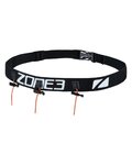 ZONE3 belt - RACEBELT-GEL LOOPS  - black/white