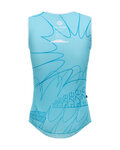 SANTINI Cycling sleeve less t-shirt - TDF NICE - turquoise