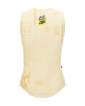 SANTINI Cycling sleeve less t-shirt - TDF GRAND DÉPART - beige