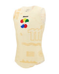SANTINI Cycling sleeve less t-shirt - TDF GRAND DÉPART - beige
