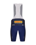 SANTINI Cycling bib shorts - TREK FACTORY RACING 2025 - blue