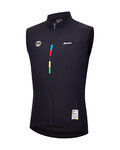 SANTINI Cycling gilet - UCI WORLD CHAMPION - black