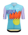 SANTINI Cycling short sleeve jersey - TDF NICE - multicolour