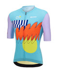 SANTINI Cycling short sleeve jersey - TDF NICE - multicolour