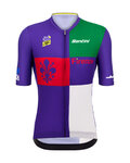 SANTINI Cycling short sleeve jersey - TDF FIRENZE - multicolour