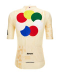 SANTINI Cycling short sleeve jersey - TDF GRAND DÉPART - multicolour
