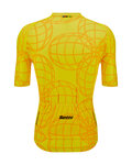 SANTINI Cycling short sleeve jersey - UCI GOODWOOD 1982 - yellow