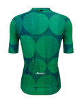 SANTINI Cycling short sleeve jersey - UCI COLORADO 1986 - green